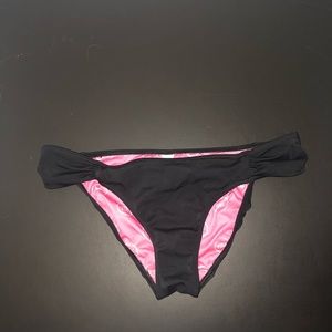 Woman’s VS pink black bikini bottoms